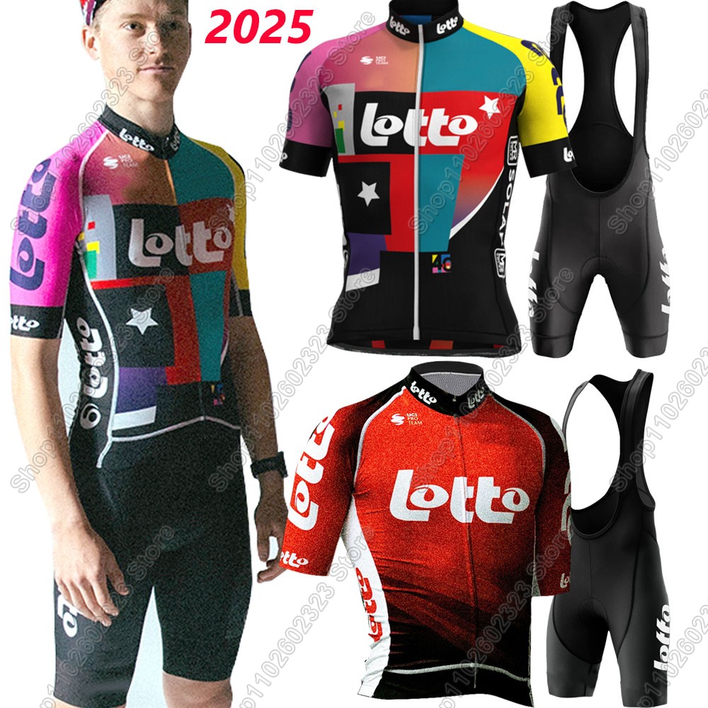 Mountain Biking Wallpaper - Lotto team 2025 cycling jersey set