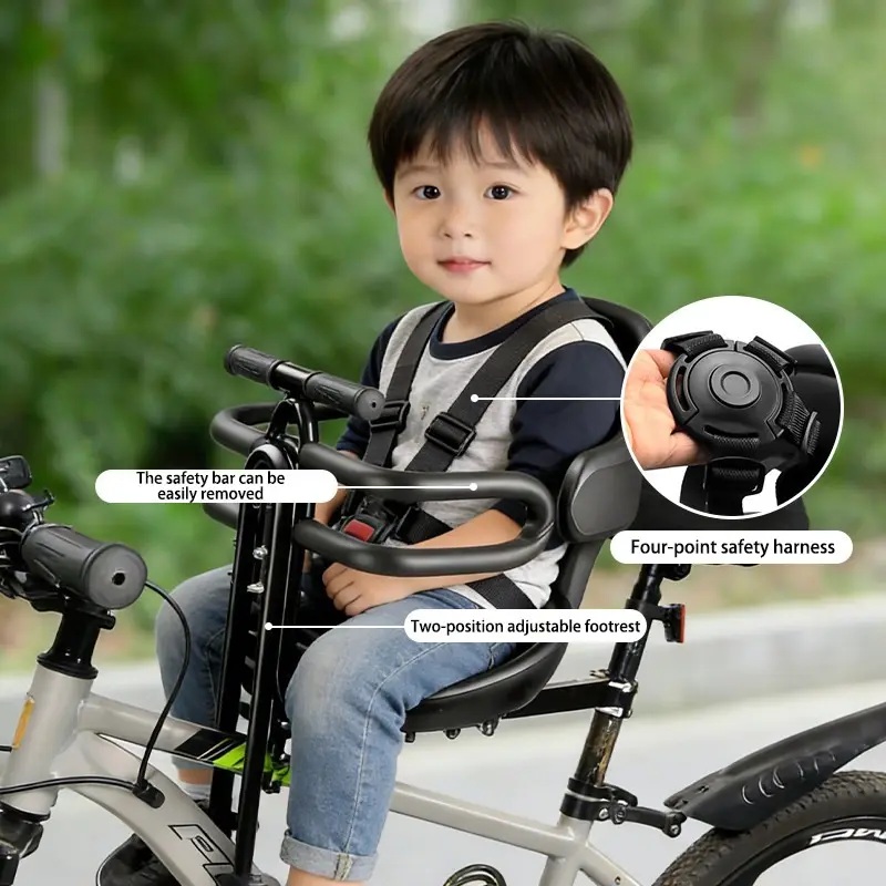 Mountain Biking Kids - Front Mount Kids Bike Seat with