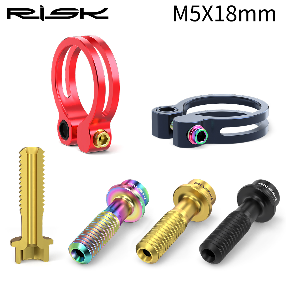 RISK M5x18mm Seat Screws Mount - Mountain Biking Tube review and price